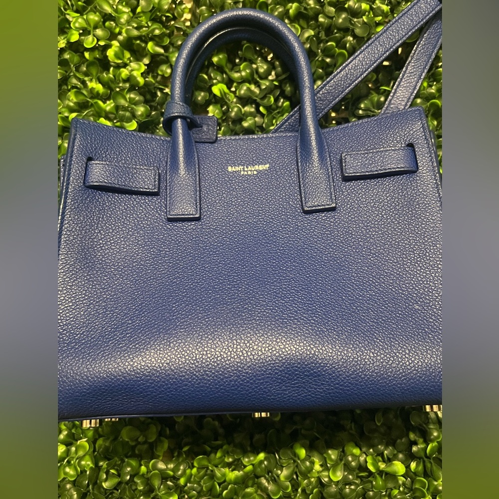 Yves Saint Laurent Blue Tote Bag